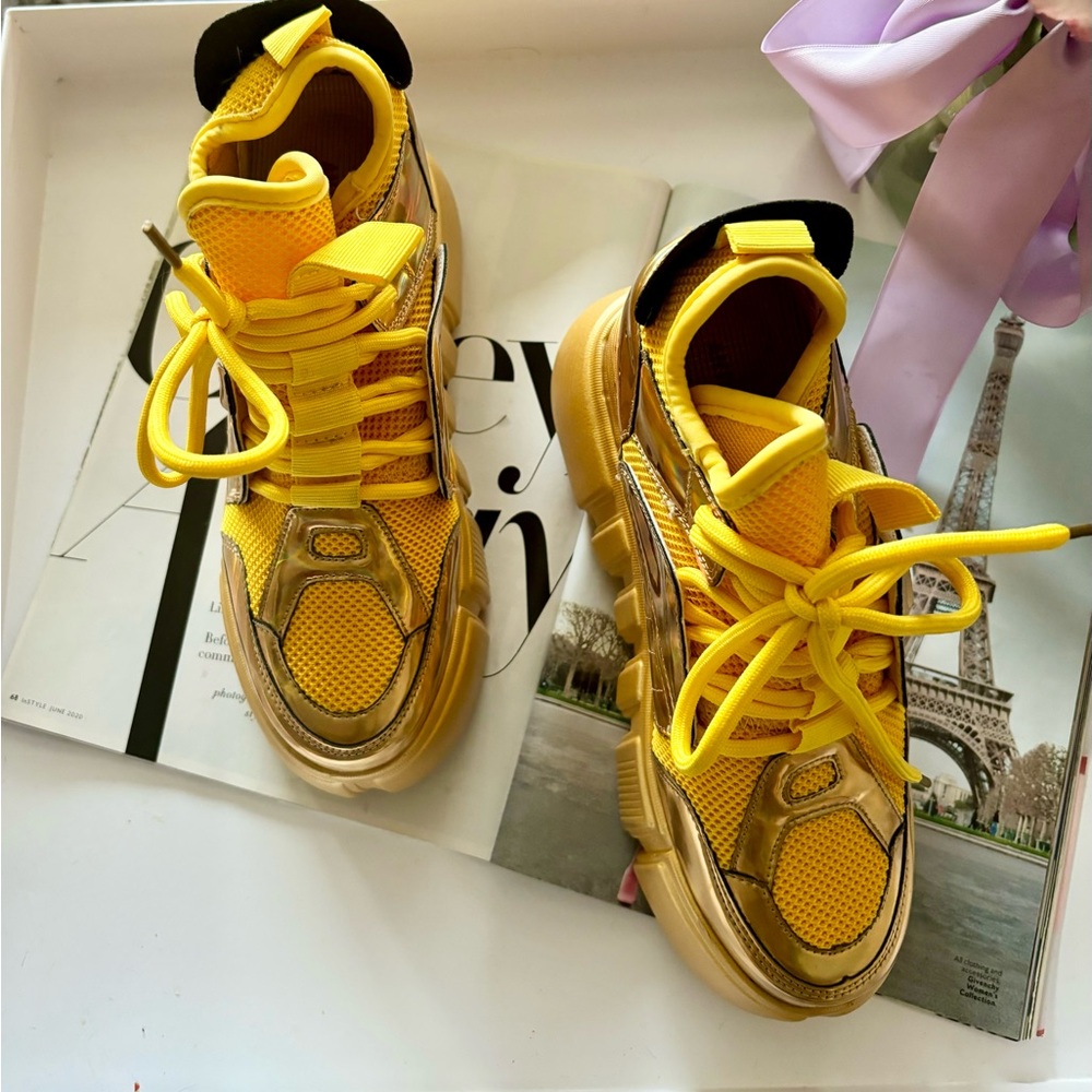 Anthony Wang Patent leather sneaker